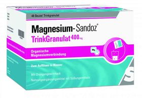 Magnesium Sandoz Trinkgranulat 400 mg Beutel (48 stk) – PZN 14210095 из Германии