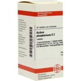 Acidum Phosphoricum D 3 Tabletten (80 stk) – PZN 1754712 из Германии