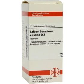 Acidum Benzoicum E.res. D 3 Tabletten (80 stk) – PZN 2121386 из Германии