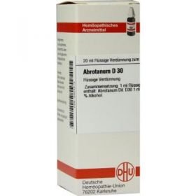 Abrotanum D 30 Dilution (20 ml) – PZN 2604512 из Германии