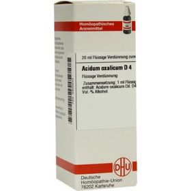 Acidum Oxalicum D 4 Dilution (20 ml) – PZN 2605233 из Германии