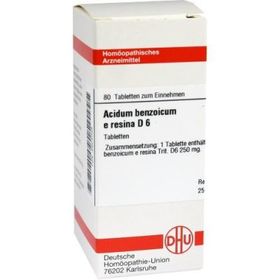 Acidum Benzoicum E.res. D 6 Tabletten (80 stk) – PZN 2624058 из Германии