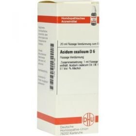 Acidum Oxalicum D 6 Dilution (20 ml) – PZN 2806196 из Германии