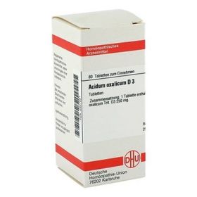 Acidum Oxalicum D 3 Tabletten (80 stk) – PZN 2807681 из Германии