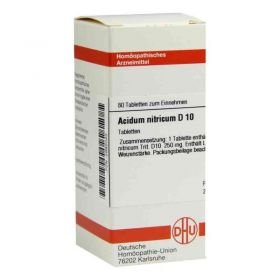 Acidum Nitricum D 10 Tabletten (80 stk) – PZN 2892043 из Германии