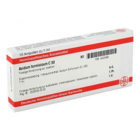 Acidum Formicicum C 30 Ampullen (10X1 ml) – PZN 4200486 из Германии