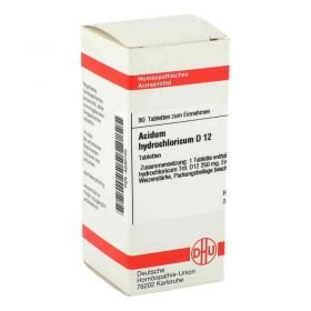 Acidum Hydrochloricum D 12 Tabletten (80 stk) – PZN 4200730 из Германии