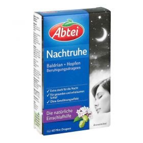 Abtei Nachtruhe Baldrian+hopfen Dragee (s) zur, zum beruhigung (40 stk) – PZN 10124594 из Германии