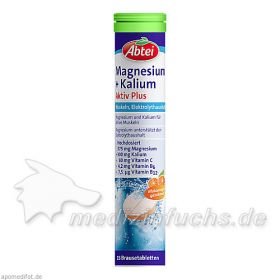 Abtei Magnesium + Kalium (Aktiv Plus) Brause, 15 ST – PZN 11596987 из Германии