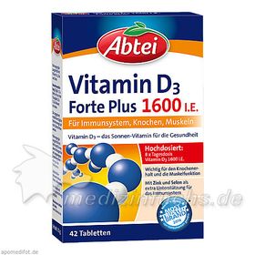 Abtei Vitamin D3 Forte Plus, 42 ST – PZN 12369006 из Германии
