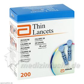 ABBOTT Thin Lancets, 200 ST – PZN 1747818 из Германии
