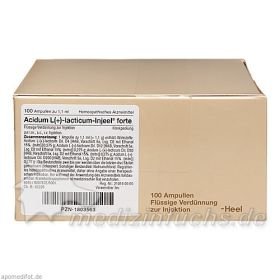 ACIDUM L LACTIC INJ FORTE, 100 ST – PZN 1803563 из Германии