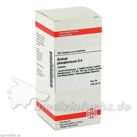 ACIDUM PHOS D 6, 200 ST – PZN 2121185 из Германии