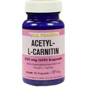 ACETYL-L-CARNITIN 250mg Kapseln, 30 ST – PZN 2367325 из Германии