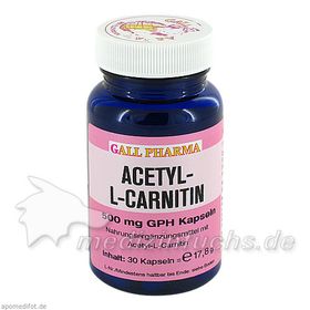ACETYL-L-CARNITIN 500mg Kapseln, 30 ST – PZN 2367408 из Германии