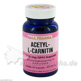 ACETYL-L-CARNITIN 500mg Kapseln, 60 ST – PZN 2367414 из Германии