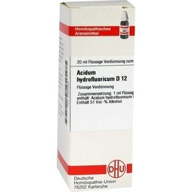 ACIDUM HYDROFLUOR D12, 20 ML – PZN 2604883 из Германии