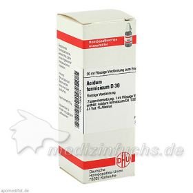 ACIDUM FORMIC D30, 20 ML – PZN 2806173 из Германии