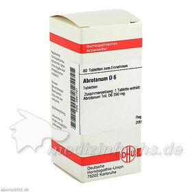 ABROTANUM D 6, 80 ST – PZN 2891701 из Германии