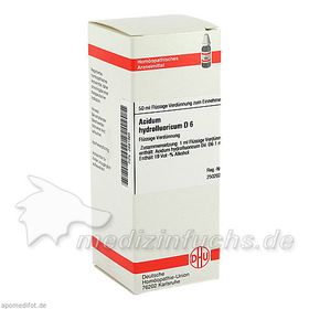 ACIDUM HYDROFLUOR D 6, 50 ML – PZN 2891865 из Германии