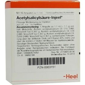 ACETYLSALICYLS INJ HOM ALL, 10 ST – PZN 3151 из Германии
