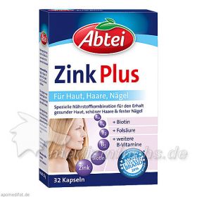 ABTEI Zink Plus Nährstoff Kapseln, 32 ST – PZN 3847932 из Германии