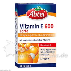 Abtei Vitamin E 600 N, 30 ST – PZN 4151865 из Германии