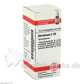 ABROTANUM C30, 10 G – PZN 4200055 из Германии
