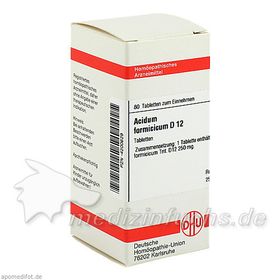 ACIDUM FORMIC D12, 80 ST – PZN 4200629 из Германии