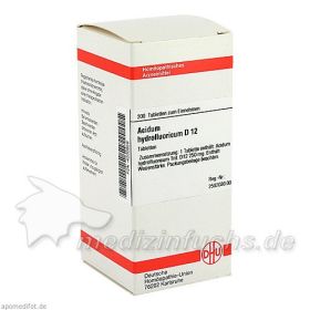 ACIDUM HYDROFLUOR D12, 200 ST – PZN 4200859 из Германии