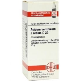 ACIDUM BENZOICUM E RESINA D30, 10 G – PZN 4992033 из Германии