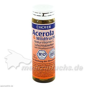 Acerola & Wildfrucht Vitamin C Lutschtabletten, 60 ST – PZN 7626429 из Германии