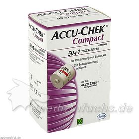 Accu Chek Compact Teststreifen, 50 ST – PZN 7647489 из Германии