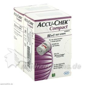 ACCU-CHEK Compact Teststreifen, 102 ST – PZN 9064697 из Германии