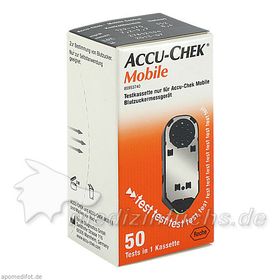 ACCU-CHEK Mobile Testkassette, 50 ST – PZN 9301364 из Германии