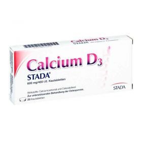 Calcium D3 STADA 600mg/400 I.E. (20 stk) – PZN 574497 из Германии