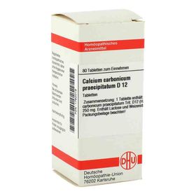 Calcium Carbonicum Praec. D 12 Tabletten (80 stk) – PZN 1762019 из Германии