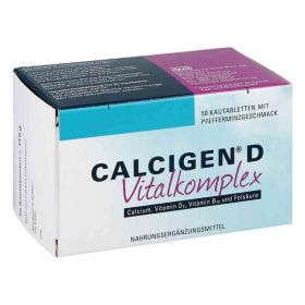 Calcigen D Vitalkomplex Kautabletten (50 stk) – PZN 1865794 из Германии