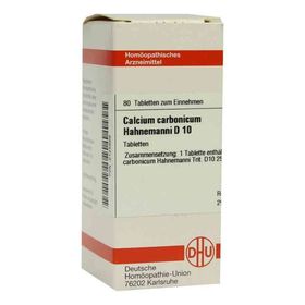 Calcium Carbonicum D 10 Tabletten Hahnemanni (80 stk) – PZN 2125668 из Германии