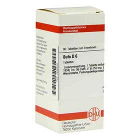 Bufo D 6 Tabletten (80 stk) – PZN 2626838 из Германии