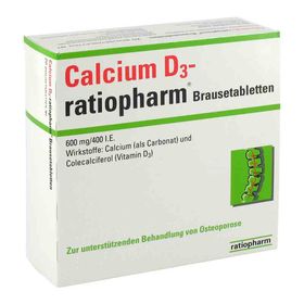 Calcium D3-ratiopharm 600mg/400 I.E. (20 stk) – PZN 3659739 из Германии