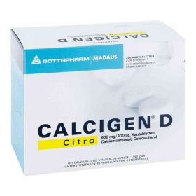 CALCIGEN D Citro 600mg/400 I.E. (200 stk) – PZN 6893714 из Германии