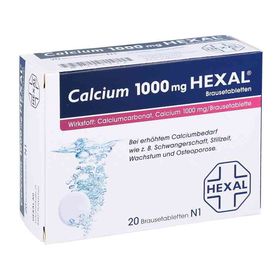 Calcium 1000mg HEXAL (20 stk) – PZN 7383932 из Германии