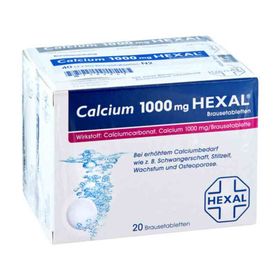 Calcium 1000mg HEXAL (40 stk) – PZN 7383949 из Германии