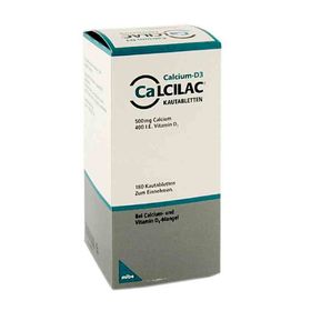 Calcilac 500mg/400 I.E. (180 stk) – PZN 9091079 из Германии
