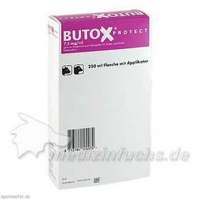 BUTOX Protect 7,5mg/ml pour on Sus.z., 250 ML – PZN 10109672 из Германии