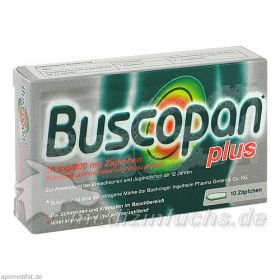 Buscopan Plus, 10 ST – PZN 2250913 из Германии