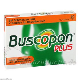 BUSCOPAN PLUS, 20 ST – PZN 2483617 из Германии