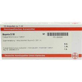 BRYONIA D 30 Ampullen, 10X1 ML – PZN 2826299 из Германии