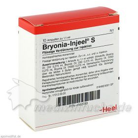 BRYONIA INJ S, 10 ST – PZN 4562083 из Германии